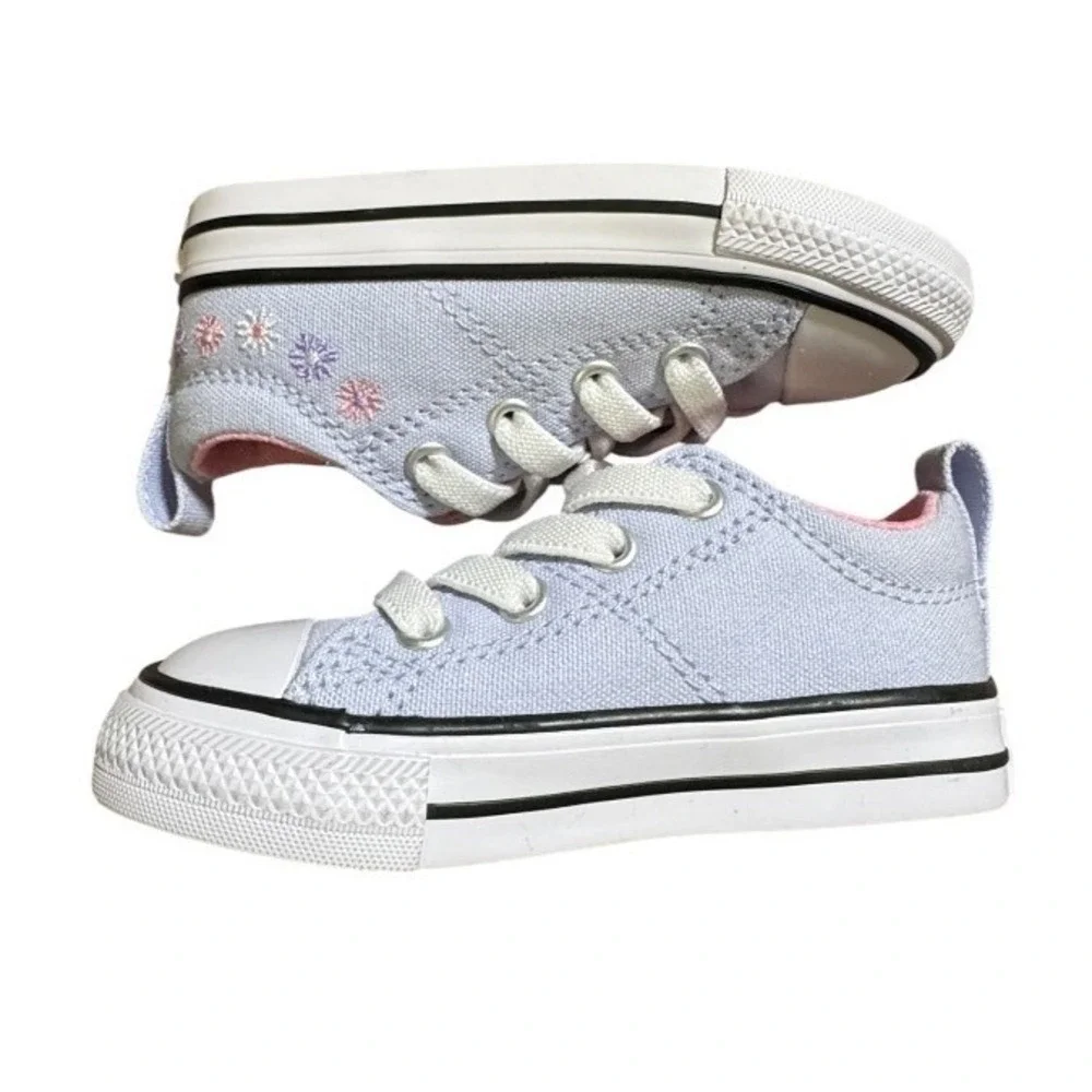 Converse Chuck Taylor Madison Ox Blueberry‎ Ice Floral Low Top Toddler Size 6